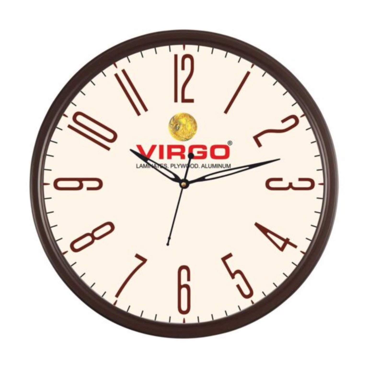 Corporate clock with customized brand logo